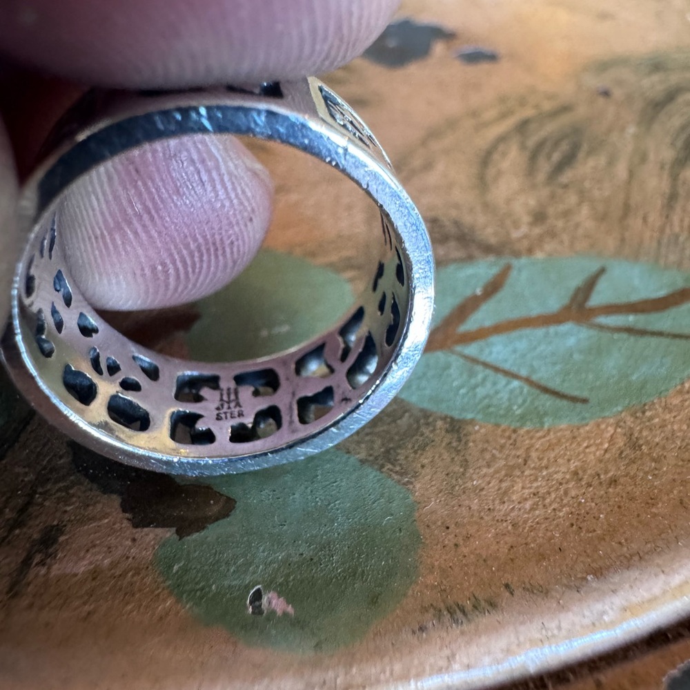 James Avery Sterling Silver Floral Cutout Band Ring - Silver - Picture 2 of 4